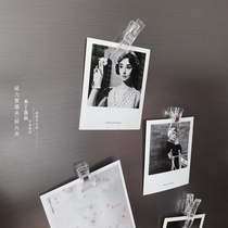 Transparent acrylic clip Refrigerator sticker Photo clip Magnetic sticker Message sticker Magnetic ticket clip Photo decoration clip