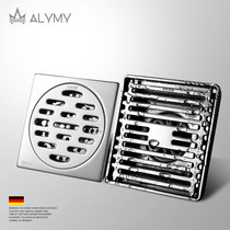 German deodorant stainless steel floor drain all copper floor drain core floor drain cover toilet bathroom water thickened deodorant artifact