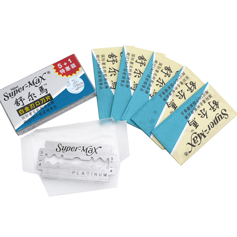6 sheets loaded with original imported double sided blade Schulma shaved razor blade Full RMB25  National