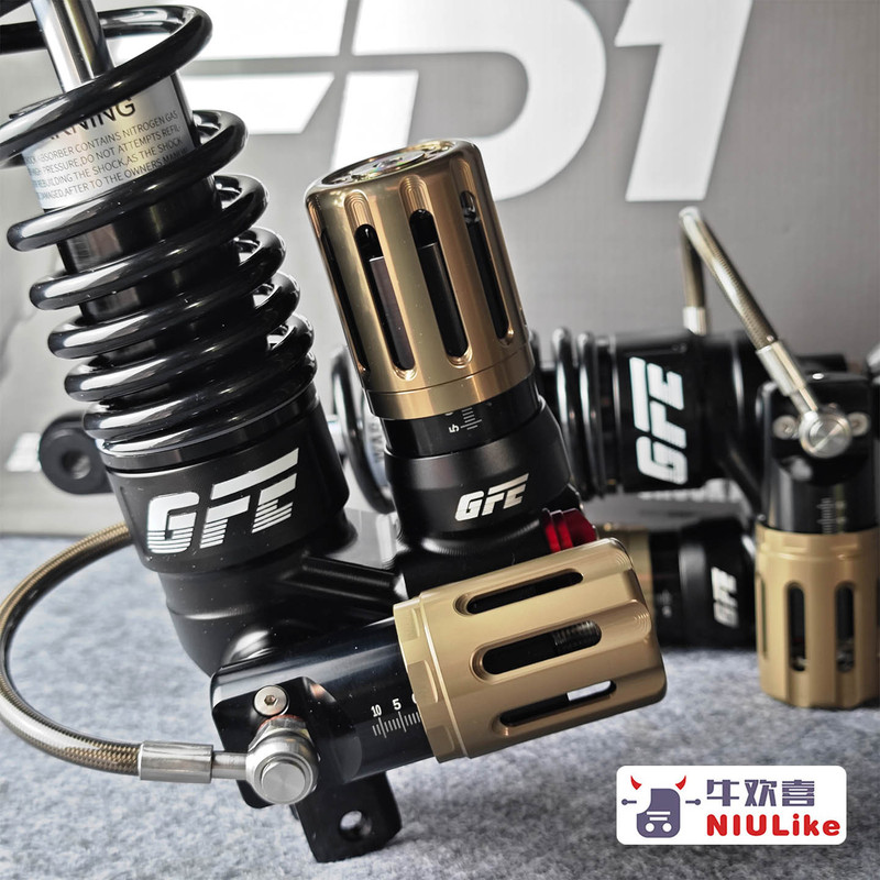 Gfe Fd1 Manual Rear Shock Absorber with Four Adjustable Settings for Ninebot 2, M2, M2Mz, Xiaoniu Nxt/Fxt/Umax, and Gekko Ae45 Gfe Fd1 Manual Rear Shock Absorber with Four Adjustable Settings for Ninebot 2, M2, M2Mz, Xiaoniu Nxt/Fxt/Umax, and Gekko Ae45