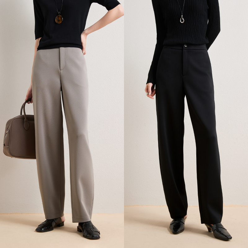 Changdx Luxurious and Stylish, Combining Elegance and Slimming Effect, Quiet Luxury Series, Wine Barrel Pants
