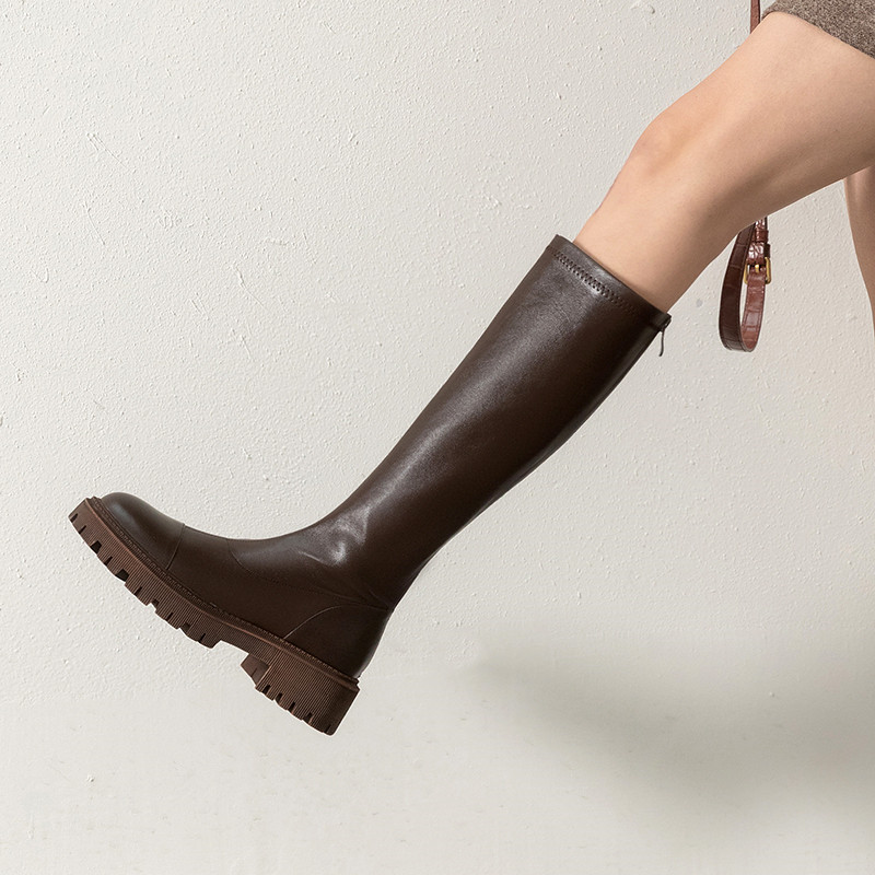 Recommended 2021 new ~ pine bottom round head but knee boots with thin knight boots