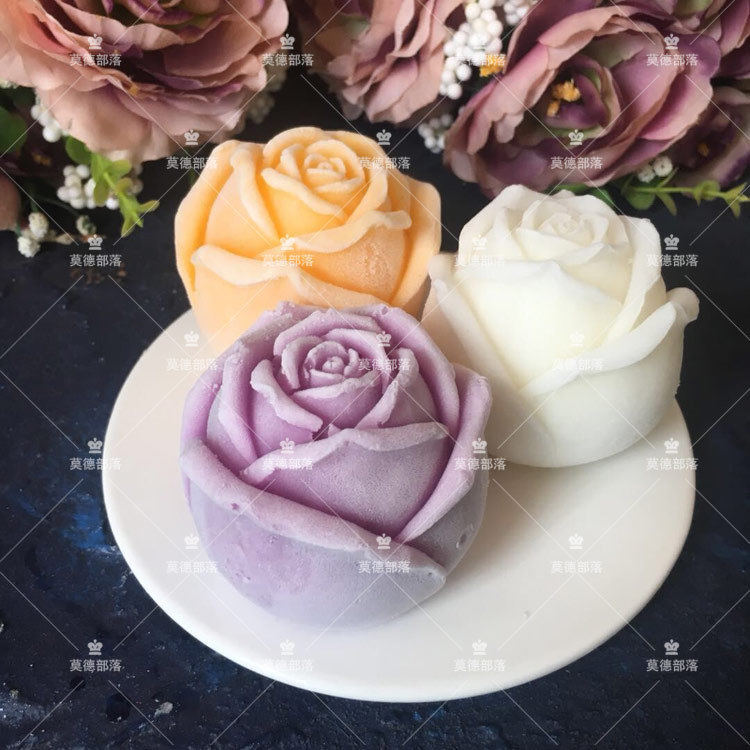 Maud handmade mousse cake silicone mold ice cream rose Valentine's day goddess series cake grinder