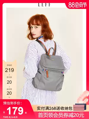 LEFF LEFF backpack female large capacity waterproof mother and baby bag out of the mother bag fashion lightweight backpack computer bag
