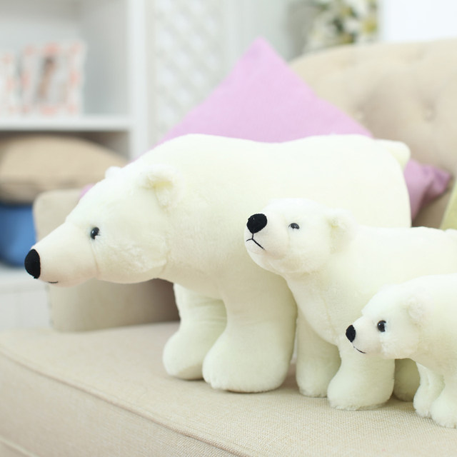 ຫມອນ polar toy plush ສະດວກສະບາຍ, doll ຫມີສີຂາວພາຍໃນປະເທດທີ່ຫຼິ້ນແລະຫນ້າຮັກ, doll ຢືນ, ຂອງຂວັນເດັກຍິງ