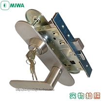 Imported from Japan MWIA ELA66 stainless steel entry indoor door high-end panel mechanical handle key lock