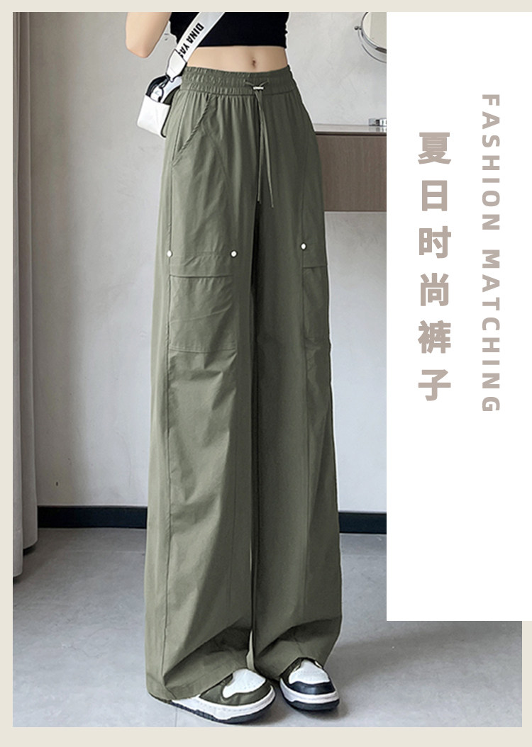 女童夏装工装裤薄款2026新款女孩大童休闲裤子青少年直筒裤夏季潮 — 3