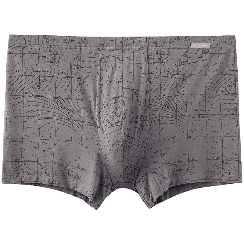 Schiesser Shuya Mens Modale Breathable In Mid-eo phẳng góc cạnh Panties E9 15816T.