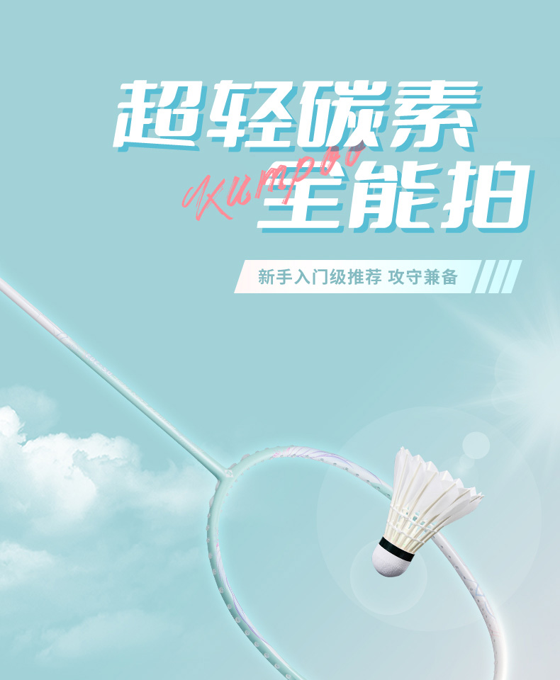 世界羽联认证器材商 Kumpoo 薰风 DS-202 羽毛球拍 双重优惠折后¥48包邮 赠手胶+羽线+拍套 多款可选 淘金币可抵扣¥9.65