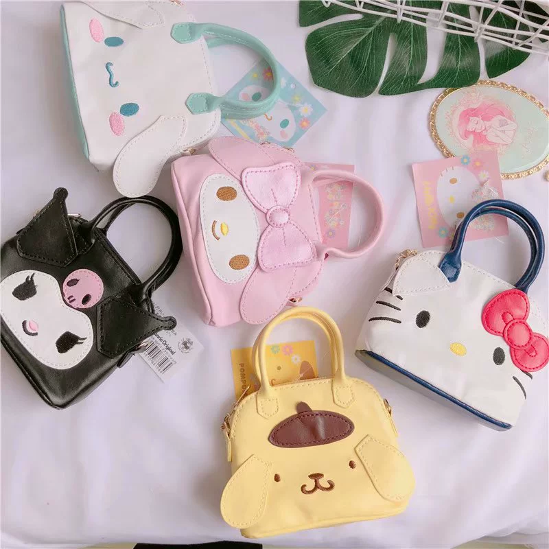 Dễ thương Melody Kitty Cinnamon Dog Túi xách trẻ em PU Coin Purse Túi đeo chéo cô gái Hàn Quốc - Túi bé / Ba lô / Hành lý