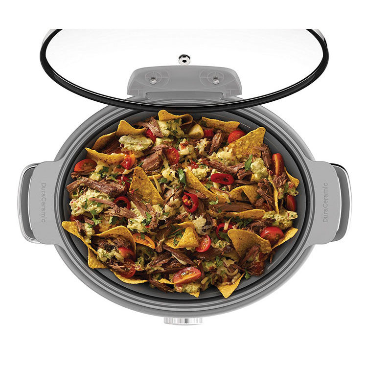 Медленноварка Crock-Pot CSC038 с антипригарным покрытием и стеклянной крышкой, 4.5л