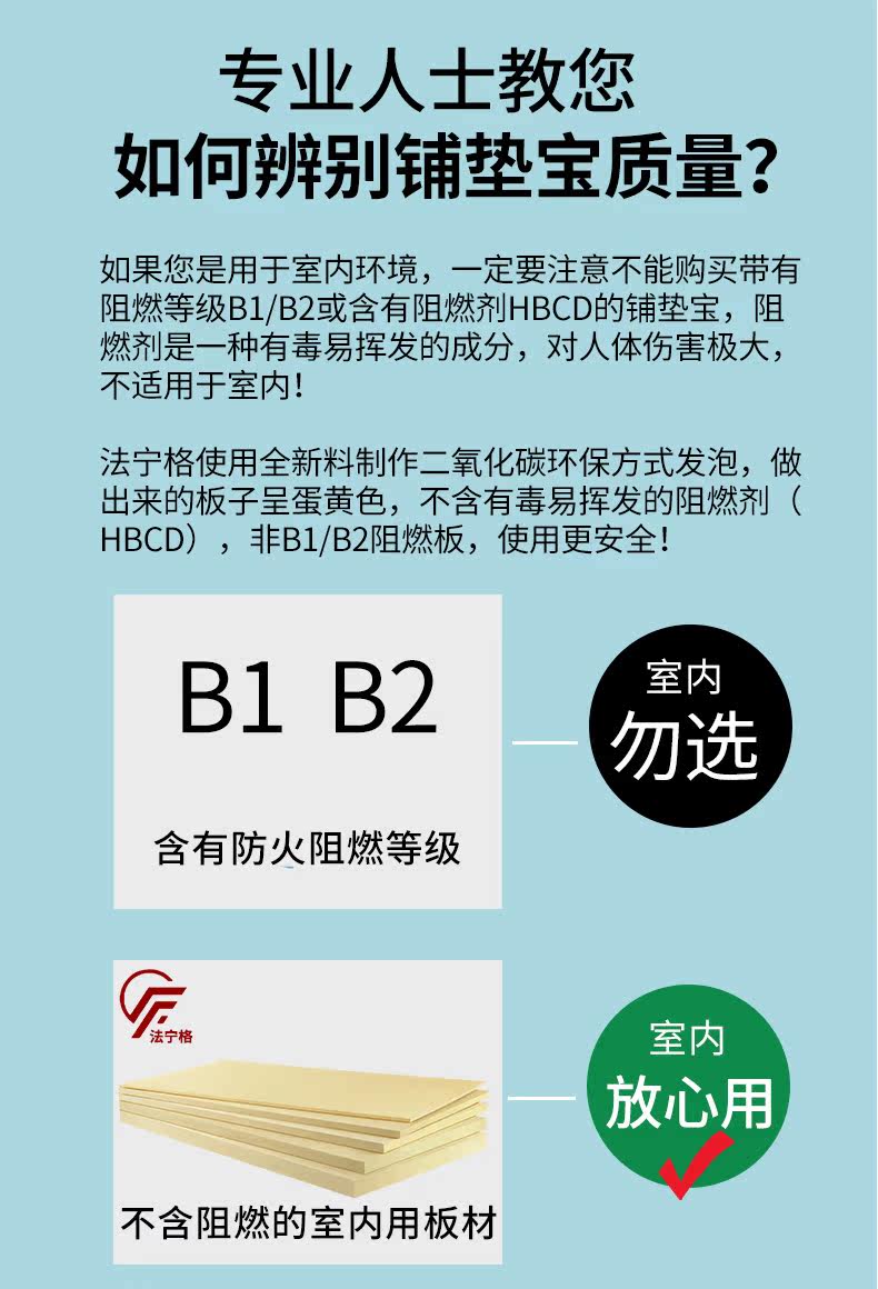 Клей-подложка 法宁格地垫宝防潮铺垫宝地板用地垫宝找平挤塑板增高垫2cm Feininger Клей-подложка 法宁格地垫宝防潮铺垫宝地板用地垫宝找平挤塑板增高垫2cm Feininger