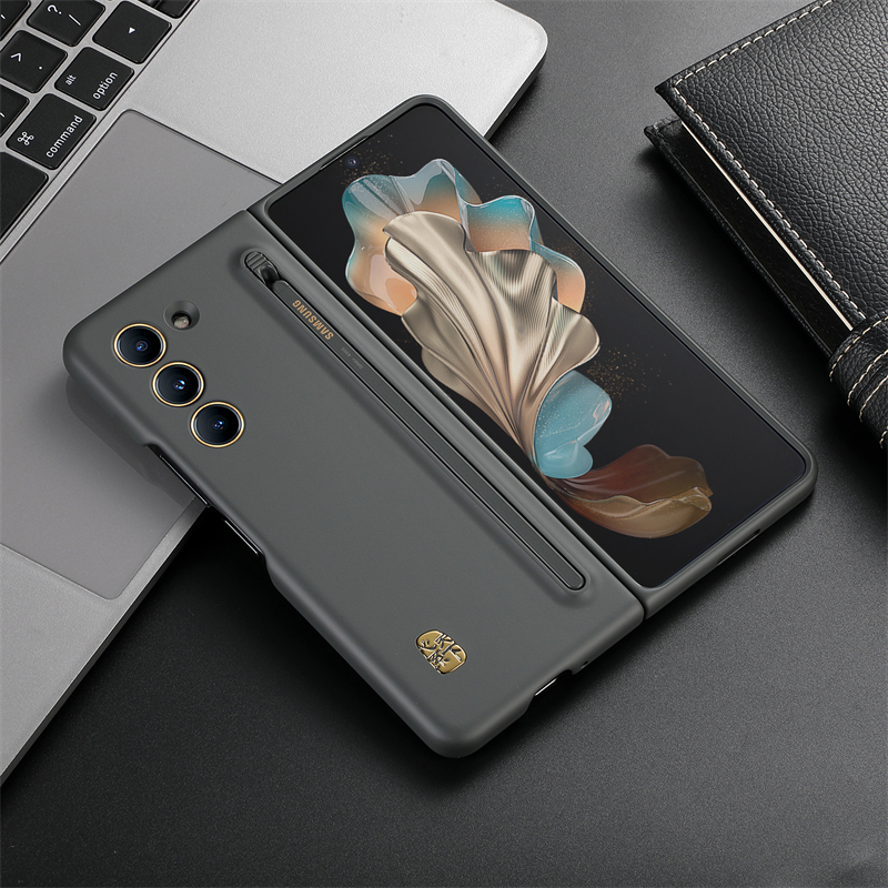 Suitable for Samsung W24 Heart of the World Phone Case Protective Cover, Original Factory Official Genuine Fold5 Protective Case with Pen and S Pen Writing Function