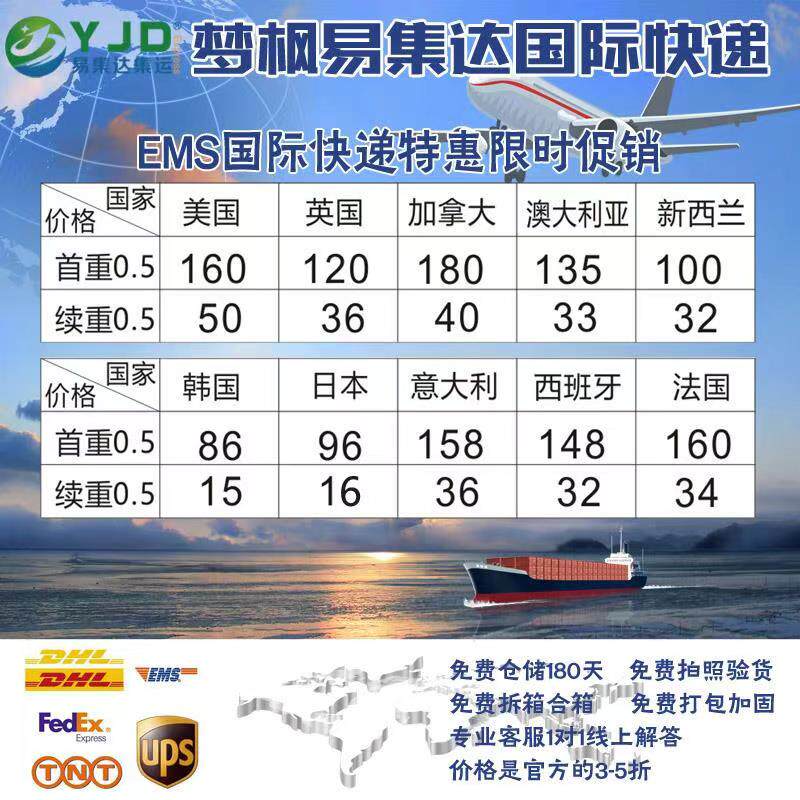 International Express Container Shipping Air Mail Parcel to usa, united kingdom, japan, france, malaysia, Singapore for transshipment