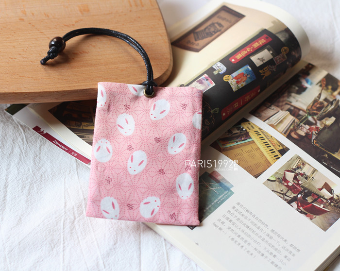 Nhỏ Paris ba mảnh của bản gốc tự chế handmade vải Nhật Bản bộ thẻ xe buýt thẻ truy cập gói lưu trữ túi ví đựng thẻ nữ