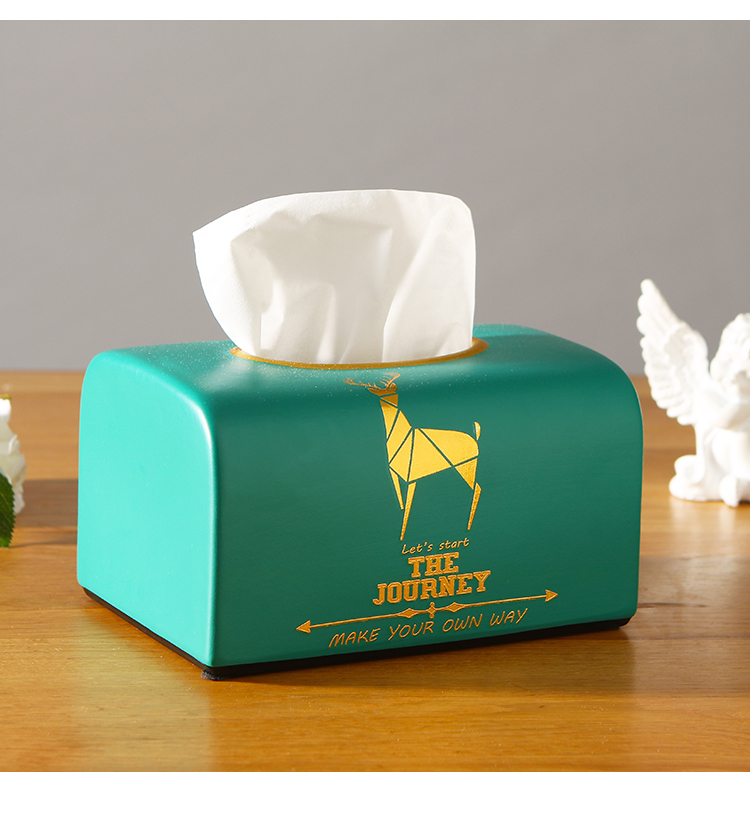 American country smoke creative ceramic carton ou rural place napkin tissue box sitting room dining - room table decoration