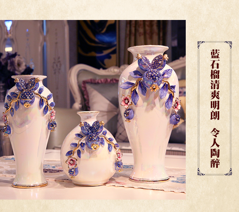 European vase furnishing articles ceramic simulation flowers sitting room suit creative household act the role ofing is tasted vase girlfriends wedding gift
