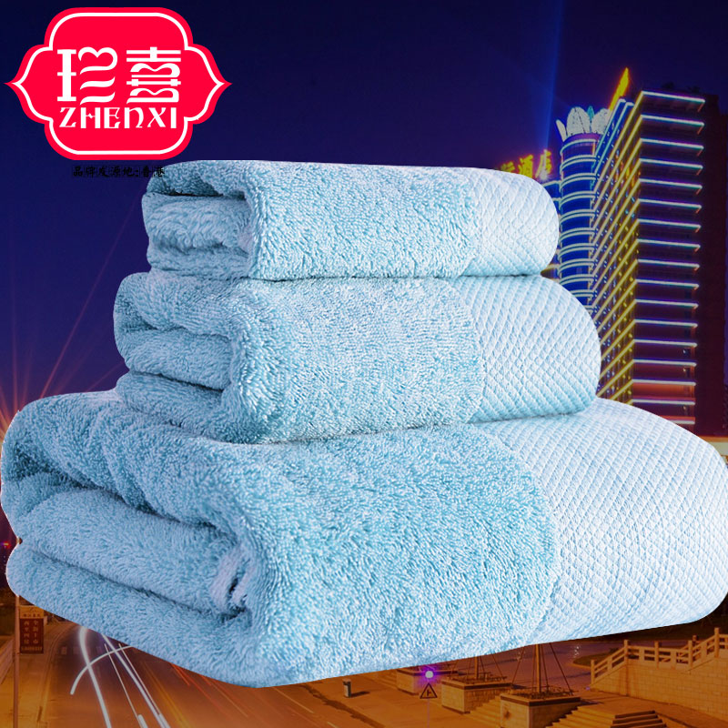 Nhập khẩu bông ba mảnh khách sạn năm sao khách sạn khăn Khăn trắng mềm mại, thấm khăn lint-miễn phí - Khăn tắm / áo choàng tắm khăn tắm trắng