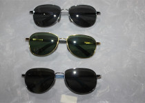 Sunglasses Partial Mirror Grey Gold Coated Glasses Business Driver Sunglasses Pilot Sunglasses Bifacial Coated