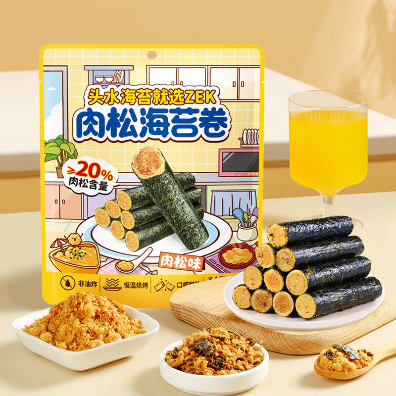 ZEK咸蛋黄味海苔卷夹心145g
