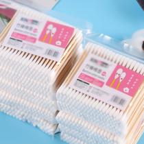 Cotton swabs for ear removal disposable double-headed cotton swabs for makeup ear-specific pointed heads double-headed small-headed thin sanitary tampons