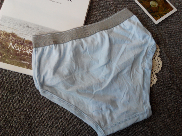 Quần lót nam bằng vải cotton tam giác cộng với size cộng với phân bón thoáng khí mồ hôi trắng cao eo trung niên quần lót nữ cao cấp