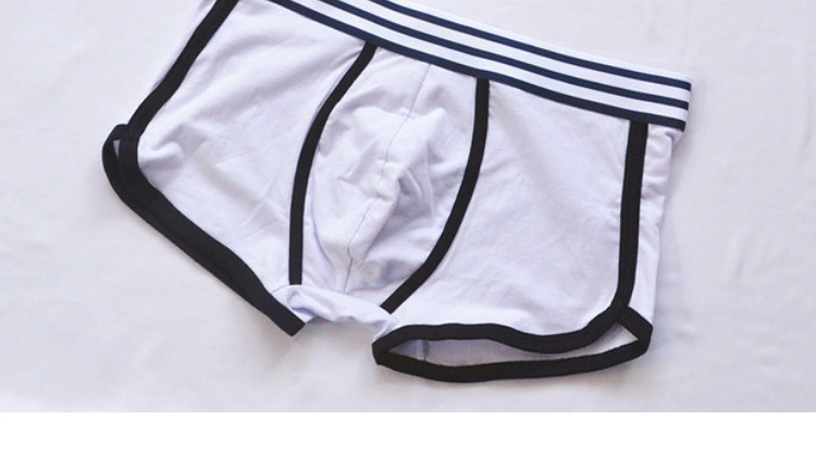 Đồ lót nam 3 tải U quần lửng cotton boxer quần trắng học sinh trẻ thể thao bốn góc quần thoáng khí 衩 thủy triều quần lót đẹp