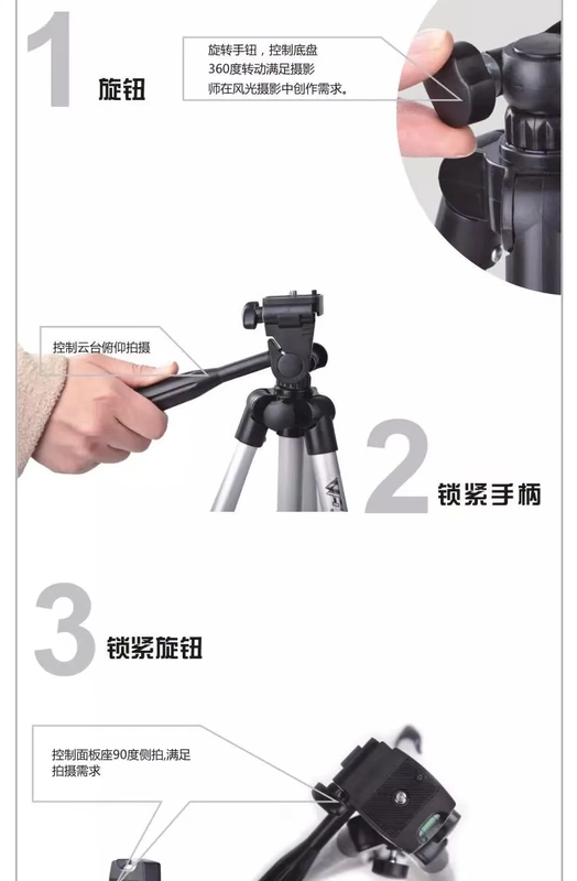 Chân máy ảnh Weifeng WT-3110A Chân máy ảnh DSLR chụp ảnh tự động hẹn giờ - Phụ kiện máy ảnh DSLR / đơn