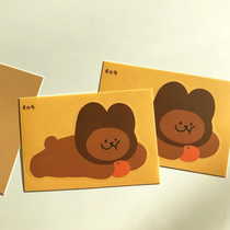 ) Jeju) The Little Bear Sticker Suit for Eating Orange on Jeju Island is only 2 and recommended for an arbitrary sticker