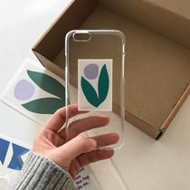 flower tulip card transparent mobile phone shell texture full of ins and wind Han wind photo recommendation 