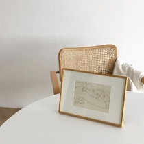(Matisse) Matisse hand drawn portrait Korean chic Gold handmade photo frame vintage card