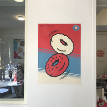 donuts Korea cute rainbow donut art poster variety into dessert shop recommended photo props