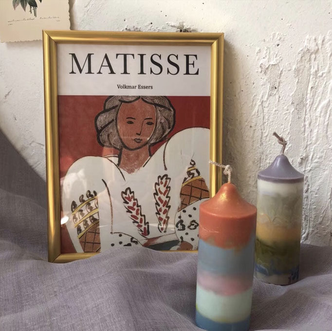 ) Matisse) Matisse retro exquisite golden handmade fine photo frame card set classic recommendation