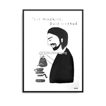 coffee Japanese artist Coffee Subject Abstract Poster Coffee Division Hand-punching Coffee Recommended in