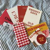 OLD red retro red series with multiple entry card stickers for photo props recommended