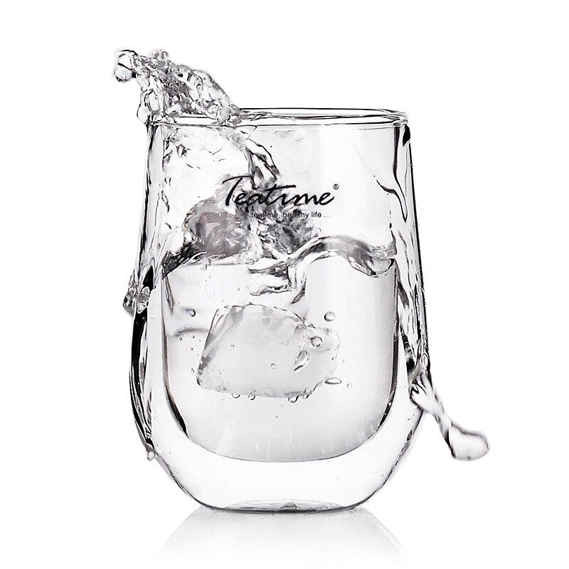 tetime glass wine glass double glass glass water drop red wine red tea classic cup type