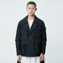 SYMBIOTIC EFFECT 202020fw three form short multi zipper suit collar function motorcycle jacket