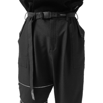 SYMBIOTIC EFFECT 202020fw magnetic buckle cloth ribbon function splicing belt