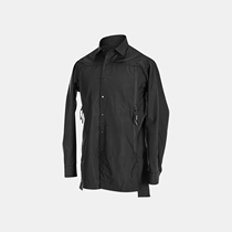 NOSUCISM 2020 A W nylon wrinkle mechanism effect anti-splashing water zipper pocket strap split shirt