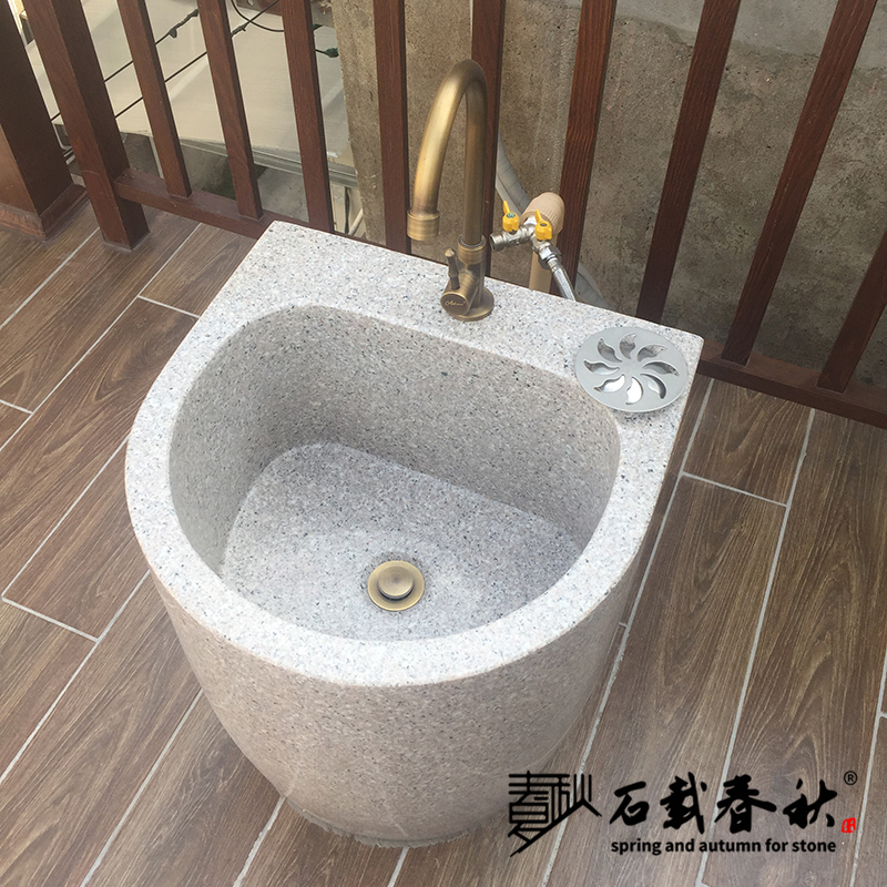 Mop Pool Stone Stone Stone Stone Mop Pool Floor Type Outdoor Patio Balcony Pool Mop Sink Pool Wash Basin Single Sink