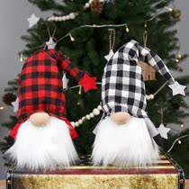 Christmas Decorations Plush Luminous Christmas Paparazzi Dolls Home Desktop Swing scenes Placement Santa Claus
