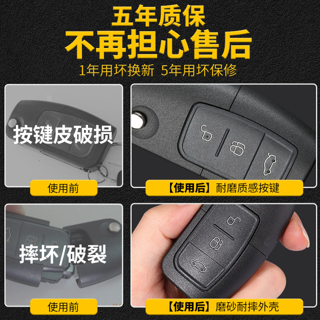 Suitable for Ford Classic Focus, Fiesta, Mondeo, and E-Bike Remote Control Key Modification Folding Shell