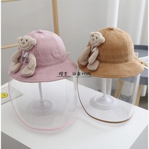 Japan gp childhood foam hat corduro anti-wind core and anti-wear fisherman cap out of mask anti-epidemic pelvis cap