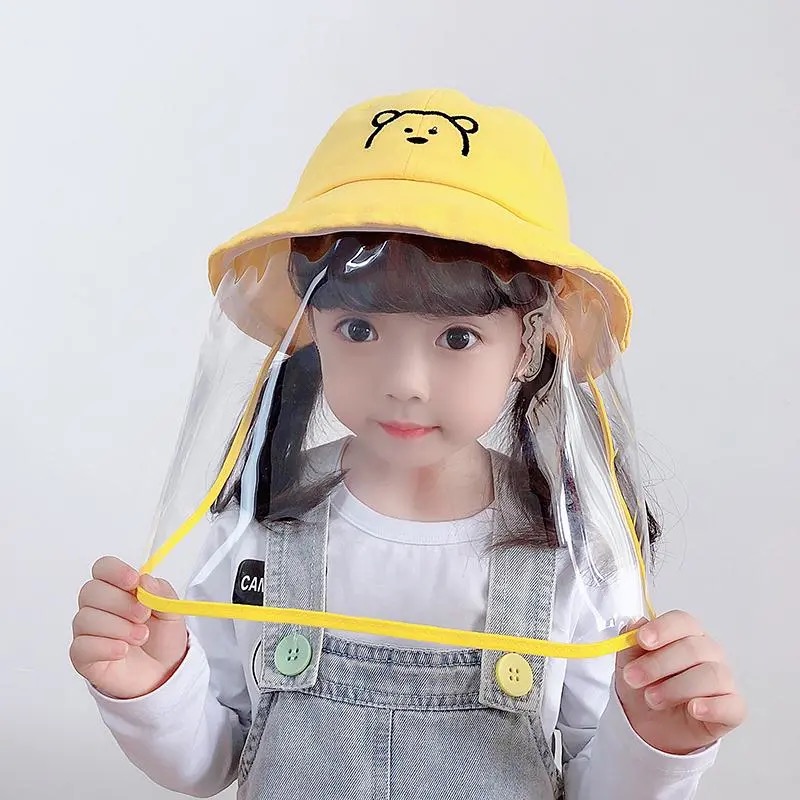 Japan Spot Gp Baby Anti-Droplets Cap Spring Autumn Thin men and women Baby protective detachable anti-epidemic fisherman hat