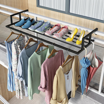 Non-perforated railings Airing Shoe Rack Multifunction Clotheshorse by Divine Instrumental Balcony Guardrails Invisible Theft Protection Mesh Windows Hanging Hanger