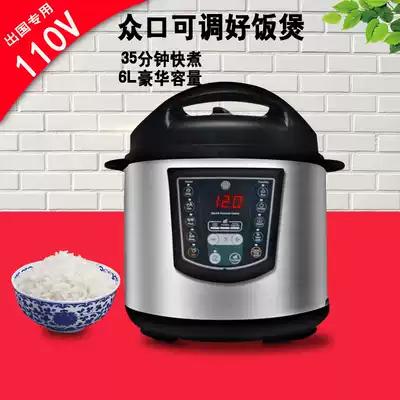 110V voyage special US Japan Canada multifunctional electronic pressure cooker North American patent OEM 6L
