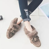 Зимние флисовые нескользящие сапоги, 2018, из натуральной кожи