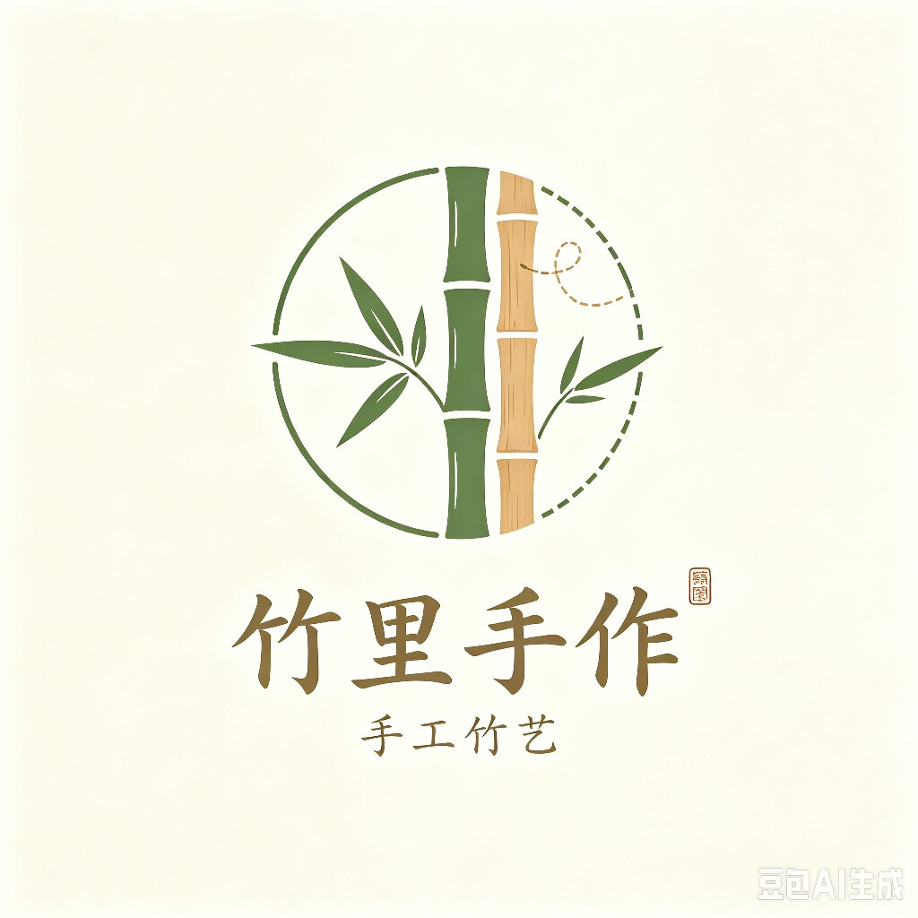 竹里手作手工竹艺的LOGO