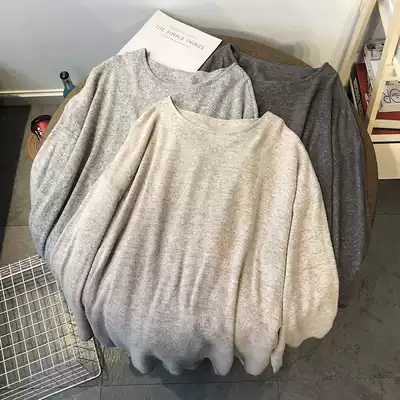 Spring and autumn new base shirt women loose hair velvet plus velvet long sleeve T-shirt Korean casual top foreign pie