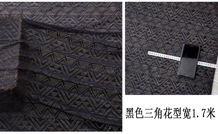 Giải phóng mặt bằng cao cấp màu đen openwork thêu ren quần áo vải chụp vải nền khăn trải bàn - Vải vải tự làm cotton 4 chiều